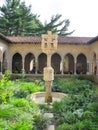 The Trie Cloister Garden, The Cloisters NYC Royalty Free Stock Photo