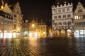 Trier germany hauptmarkt at night Royalty Free Stock Photo