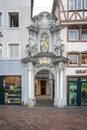 Portal Entrance of Saint Gangolf Church at Hauptmarkt Square - Trier, Germany