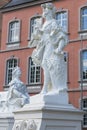 Sculptures in front of the Prince-elector Palace in the center of Trier