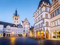 Historic city center of Trier in twilight, Rheinland-Pfalz, Germany Royalty Free Stock Photo
