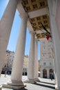 Trieste - church of Sant`Antonio Taumaturgo detail of the colonnade