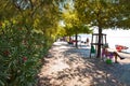 Trieste, Italy, Barcola free beach, bathing spot