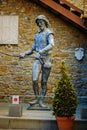 TRIESTE, ITALY - 21 JULY 2013: knight statue in San Giusto castle in Trieste, Italy