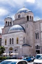 Trieste, Italy- July 7,2017: Serbian Orthodox Parish Church of Saint Spyridion Thaumaturge at Genoa Street