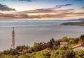 Trieste, Italy and the lighthouse Royalty Free Stock Photo