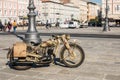 Trieste, Italy - March 31, 2017: The Zundapp K 500 is a World War II-era motorcycle developed for the German Armed Forces during