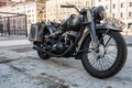 Trieste, Italy - March 31, 2017: The Zundapp K 500 is a World War II-era motorcycle developed for the German Armed Forces during