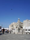 Trieste, Italy - October 1, 2023: Fontana dei Quattro Continenti in Trieste Royalty Free Stock Photo
