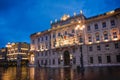 Trieste - Italy - Palazzo della Regione in Piazza Unita d`Italia square at night