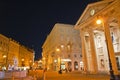 Trieste, Old city street view by night, Italy, Europe