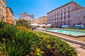 Trieste Piazza Sant Antonio Nuovo fountain and church colorful view