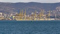 Trieste Port Cranes Royalty Free Stock Photo