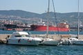 Trieste port_cargo Royalty Free Stock Photo