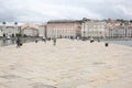 Trieste, September 5 2017, Italy: urban landscape of sea front traditional buildings