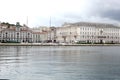 Trieste, September 5 2017, Italy: urban landscape of sea front traditional buildings