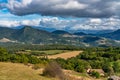 Trieves valley with the Vercors mountain range near Bourg Saint Maurice, France