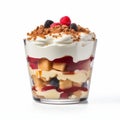 Delicious Trifle With Berries, Cream, And Cookies