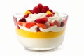 Trifle over white background