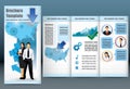 Trifold business brochure template