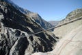 Trift bridge in Alps Royalty Free Stock Photo