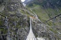 The Trift Bridge is one of the most impressive suspension pedestrian bridges in the Alps