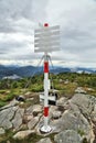 Trig marker in Norway Royalty Free Stock Photo