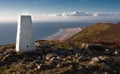 Trig Point on Rhossili Down Royalty Free Stock Photo