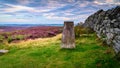 Trig Point on Ros Hill Royalty Free Stock Photo