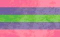 Trigender sign, trigender pride flag