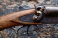 Trigger an old hunting rifle Royalty Free Stock Photo