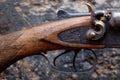 Trigger an old hunting rifle Royalty Free Stock Photo