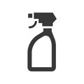 Trigger spray bottle, cleaning service related icon set, glyph d