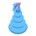 Trigger spray icon isometric vector. Clean bottle