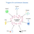 Triggers for autoimmune diseases