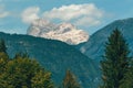 Triglav mountain, highest mountain peak of Slovenian Julian Alps