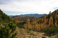 Triglav autumn larches Dolina Triglavskih Jezer Royalty Free Stock Photo