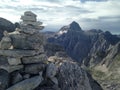 Triglav summit in the distance Royalty Free Stock Photo