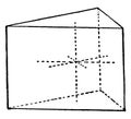 Trigonal Prism vintage illustration