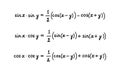 Trigonometric formulas for converting the product to the sum. Education, getting classes, school program Higher mathematics.