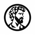 Trigonometric Portrait Of Judas: A Minimalistic Icon Of Heroic Masculinity Royalty Free Stock Photo