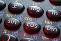 Trigonometry buttons Royalty Free Stock Photo