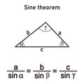 Trigonometry of triangle - sine theorem