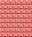 Trihedral pyramid red-brown clay seamless texture Royalty Free Stock Photo