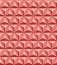 Trihedral pyramid red-brown clay seamless texture