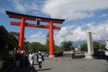 Trii Gate of the Fuji Hongu Sengen Taisha Shrine in Shizuoka, Japan. This shrine is located in close to Mt. Fuji, Japan and very p