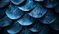 triking design featuring fish scales in various sizes and shapes creating mesmerizing texture that resembles futuristic
