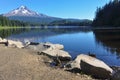 Trillium Lake early morning with Mount Hood, Oregon, USA Royalty Free Stock Photo