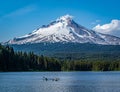 Trillium Lake and Mt Hood on a Summer`s Day