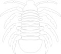 Trilobite Outline Silhouette Generative Ai Royalty Free Stock Photo